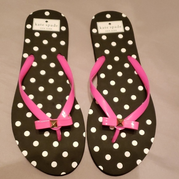 kate spade polka dot flip flops